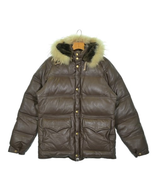 A BATHING APE(アベイシングエイプ)ダウンジャケット/ダウンベスト 茶 サイズ:M/2200648564010