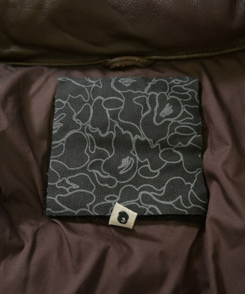 A BATHING APE（アベイシングエイプ）ダウンジャケット/ダウンベスト 茶 サイズ:M メンズ/2200648564010