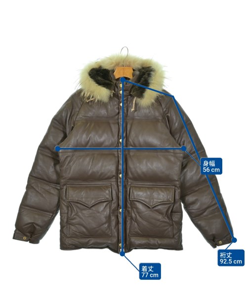 A BATHING APE（アベイシングエイプ）ダウンジャケット/ダウンベスト 茶 サイズ:M メンズ/2200648564010