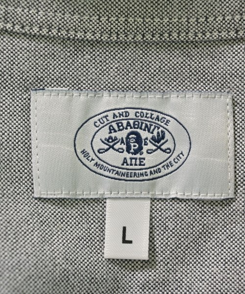 A BATHING APE（アベイシングエイプ）カジュアルシャツ グレー サイズ:L メンズ/2200649879489