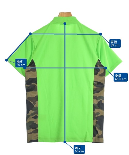 A BATHING APE（アベイシングエイプ）ポロシャツ 緑 サイズ:S メンズ/2200643652545