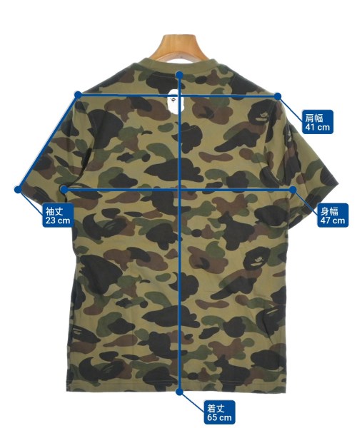 A BATHING APE（アベイシングエイプ）Tシャツ・カットソー カーキ サイズ:S メンズ/2200643652774