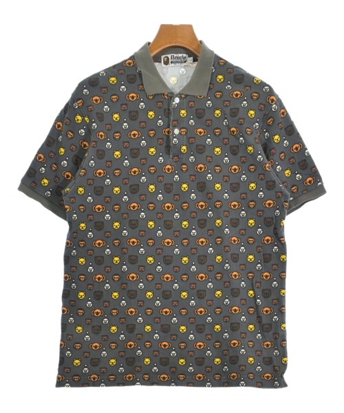 A BATHING APE(アベイシングエイプ)ポロシャツ グレー サイズ:L/2200652708011