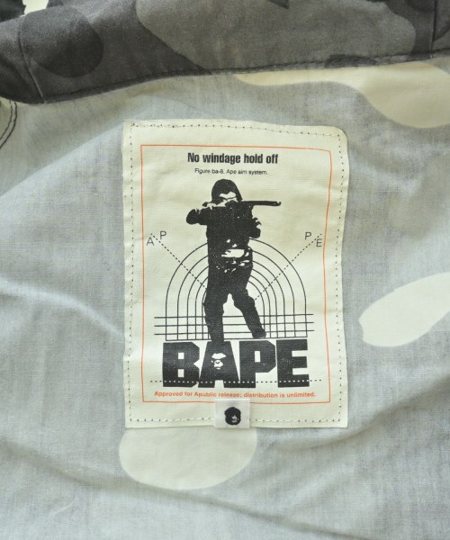 A BATHING APE（アベイシングエイプ）ミリタリーブルゾン 黒 サイズ:S メンズ/2200652921021