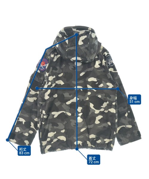 A BATHING APE（アベイシングエイプ）ミリタリーブルゾン 黒 サイズ:S メンズ/2200652921021