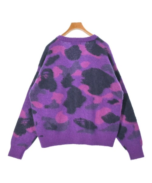 A BATHING APE（アベイシングエイプ）ニット・セーター 紫 サイズ:L メンズ/2200653388052