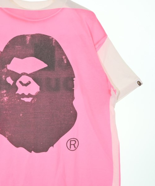 A BATHING APE（アベイシングエイプ）Tシャツ・カットソー ピンク サイズ:M メンズ/2200653388069
