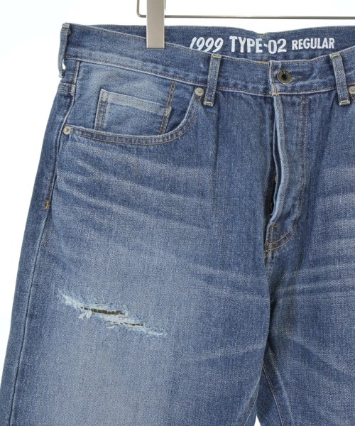 A BATHING APE（アベイシングエイプ）デニムパンツ 青 サイズ:XL メンズ/2200653913100