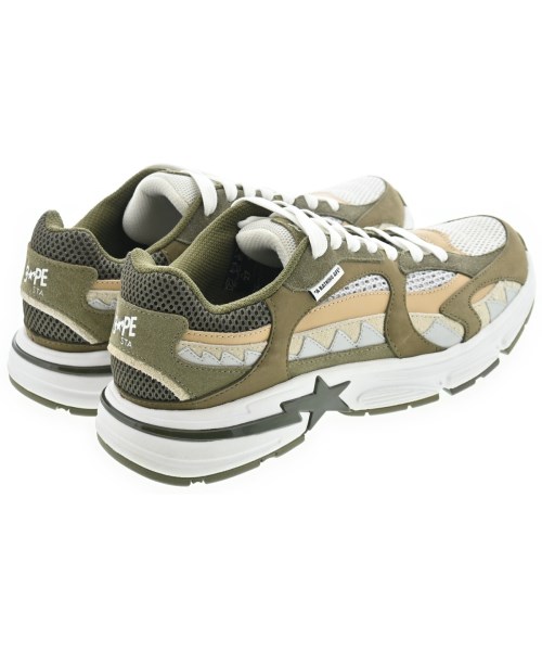 A BATHING APE（アベイシングエイプ）スニーカー カーキ サイズ:27cm メンズ/2200653913131