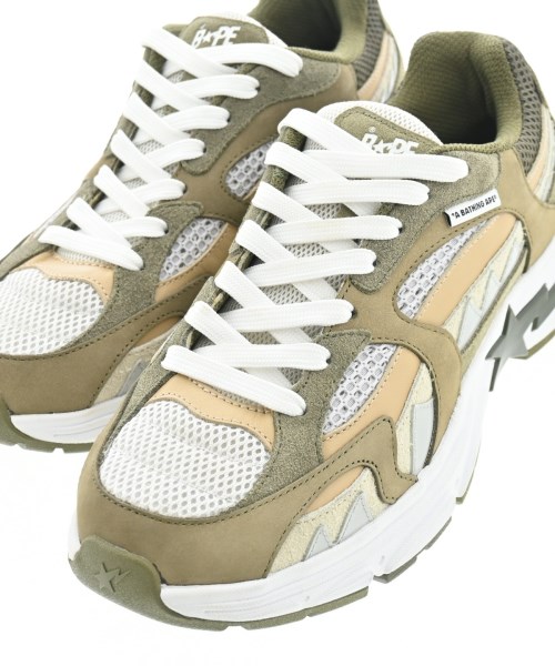 A BATHING APE（アベイシングエイプ）スニーカー カーキ サイズ:27cm メンズ/2200653913131