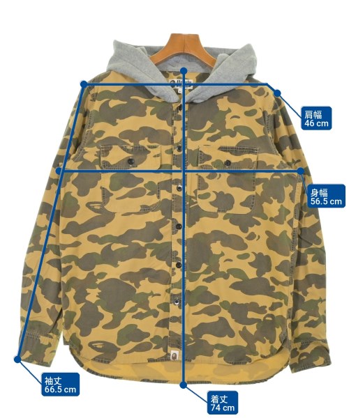 A BATHING APE（アベイシングエイプ）カジュアルジャケット ベージュ サイズ:XL メンズ/2200703788023