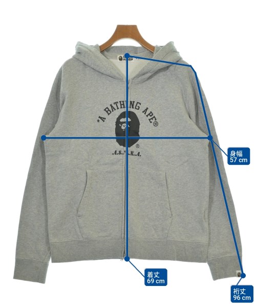 A BATHING APE（アベイシングエイプ）パーカー グレー サイズ:XL メンズ/2200703788047