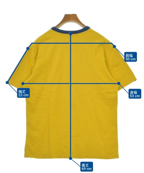 A BATHING APE（アベイシングエイプ）Tシャツ・カットソー 黄 サイズ:L メンズ/2200703788061