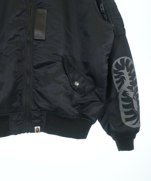 A BATHING APE（アベイシングエイプ）ミリタリーブルゾン 黒 サイズ:M メンズ/2200704561038