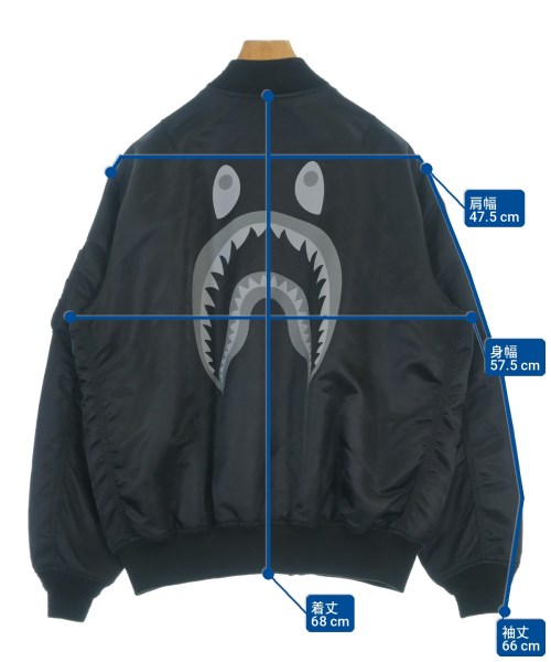 A BATHING APE（アベイシングエイプ）ミリタリーブルゾン 黒 サイズ:M メンズ/2200704561038