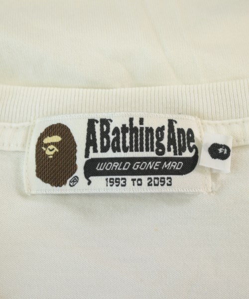 A BATHING APE（アベイシングエイプ）Tシャツ・カットソー 白 サイズ:S メンズ/2200706712025