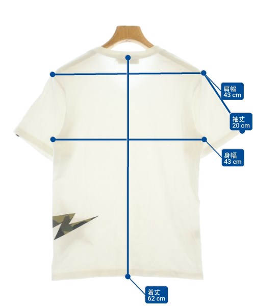 A BATHING APE（アベイシングエイプ）Tシャツ・カットソー 白 サイズ:S メンズ/2200706712025