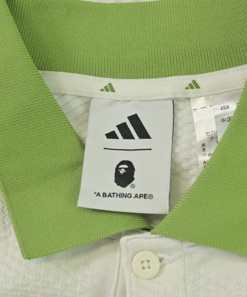 A BATHING APE（アベイシングエイプ）ポロシャツ 白 サイズ:S メンズ/2200707252056