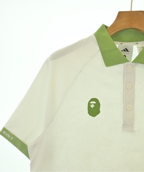 A BATHING APE（アベイシングエイプ）ポロシャツ 白 サイズ:S メンズ/2200707252056