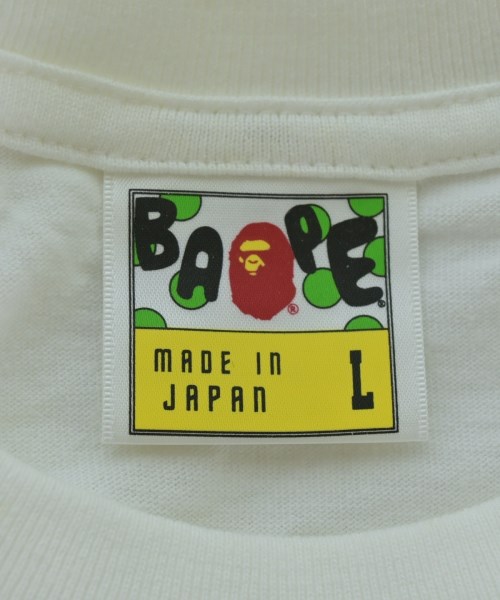 A BATHING APE（アベイシングエイプ）Tシャツ・カットソー 白 サイズ:L メンズ/2200707424019