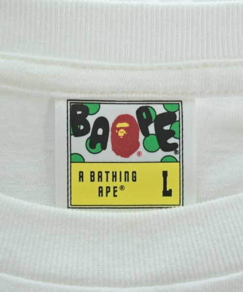 A BATHING APE（アベイシングエイプ）Tシャツ・カットソー 白 サイズ:L メンズ/2200707732060