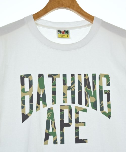 A BATHING APE（アベイシングエイプ）Tシャツ・カットソー 白 サイズ:L メンズ/2200707732060
