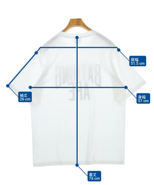 A BATHING APE（アベイシングエイプ）Tシャツ・カットソー 白 サイズ:L メンズ/2200707732060