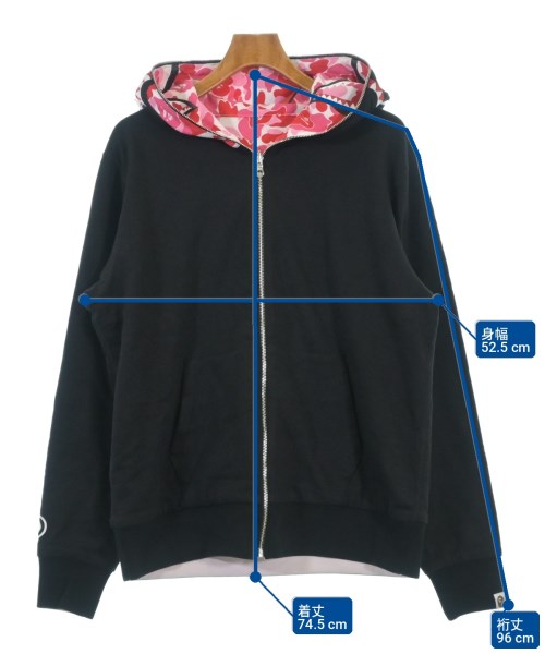 A BATHING APE（アベイシングエイプ）パーカー 黒 サイズ:L メンズ/2200709129028