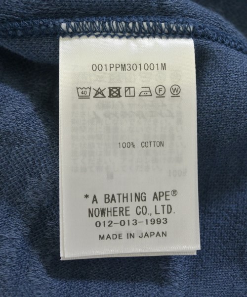 A BATHING APE（アベイシングエイプ）パーカー 紺 サイズ:M メンズ/2200709129059