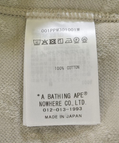 A BATHING APE（アベイシングエイプ）パーカー ベージュ サイズ:S メンズ/2200709129066