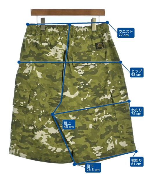 A BATHING APE（アベイシングエイプ）ショートパンツ 緑 サイズ:L メンズ/2200709129097