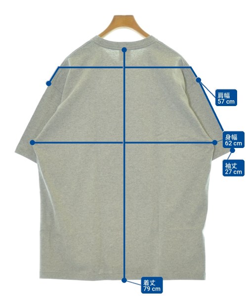 A BATHING APE（アベイシングエイプ）Tシャツ・カットソー グレー サイズ:3XL メンズ/2200709129110