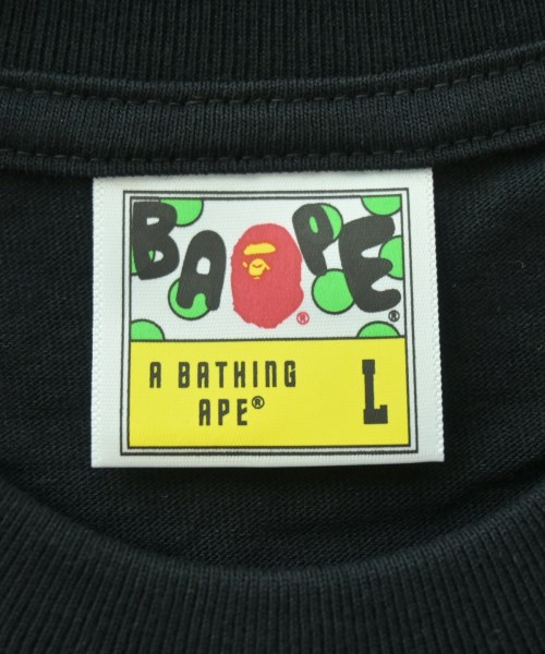 A BATHING APE（アベイシングエイプ）Tシャツ・カットソー 黒 サイズ:L メンズ/2200709129134