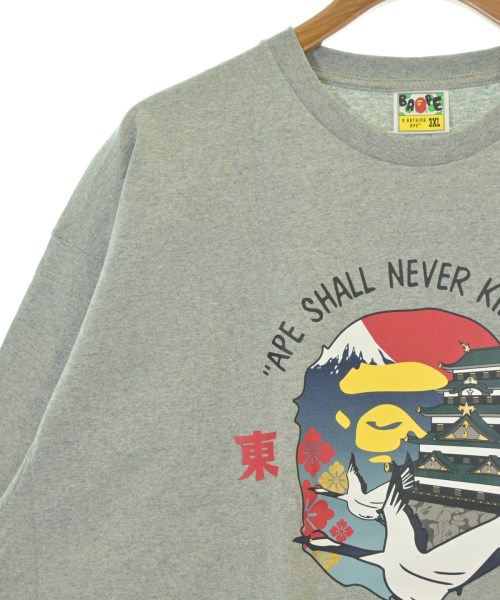 A BATHING APE（アベイシングエイプ）Tシャツ・カットソー グレー サイズ:3XL メンズ/2200709129158