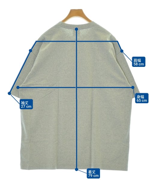A BATHING APE（アベイシングエイプ）Tシャツ・カットソー グレー サイズ:3XL メンズ/2200709129158