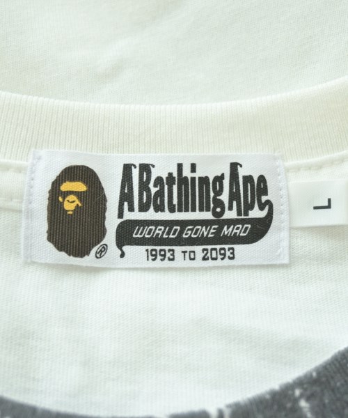 A BATHING APE（アベイシングエイプ）Tシャツ・カットソー 白 サイズ:L メンズ/2200709129172
