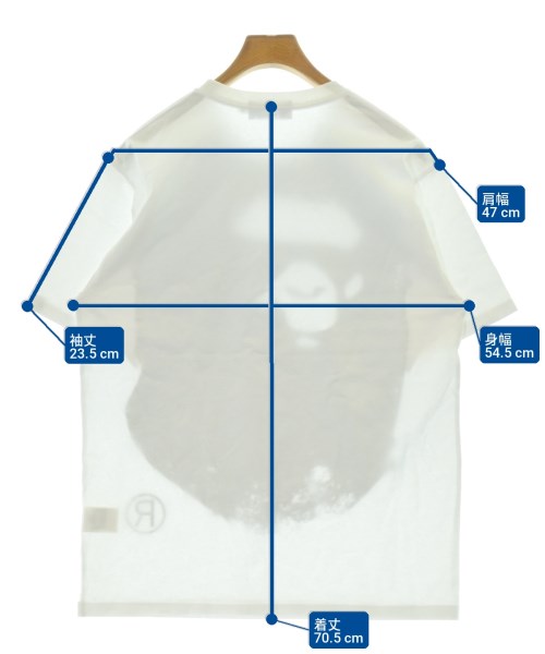 A BATHING APE（アベイシングエイプ）Tシャツ・カットソー 白 サイズ:L メンズ/2200709129172