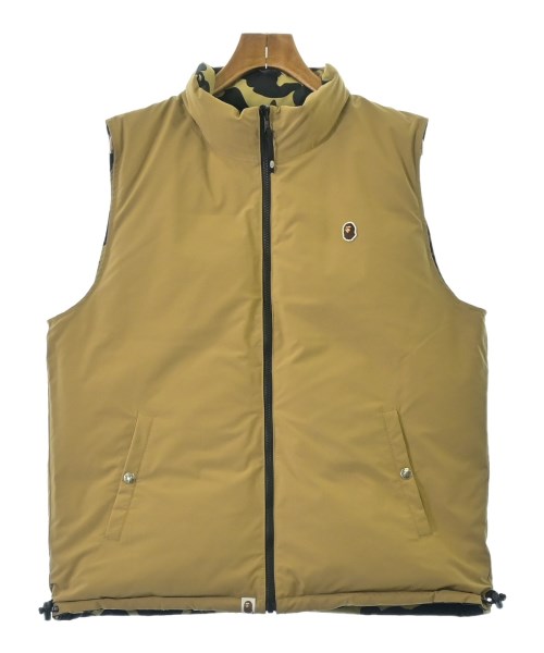 A BATHING APE(アベイシングエイプ)ダウンジャケット/ダウンベスト ベージュ サイズ:L/2200665824029