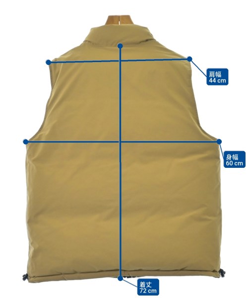 A BATHING APE（アベイシングエイプ）ダウンジャケット/ダウンベスト ベージュ サイズ:L メンズ/2200665824029