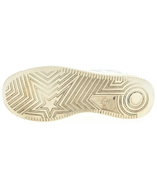 A BATHING APE（アベイシングエイプ）スニーカー 白 サイズ:28cm メンズ/2200665824074