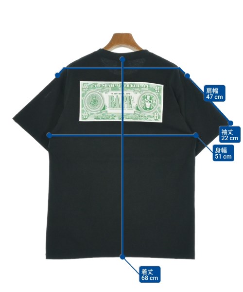 A BATHING APE（アベイシングエイプ）Tシャツ・カットソー 黒 サイズ:L メンズ/2200663407415