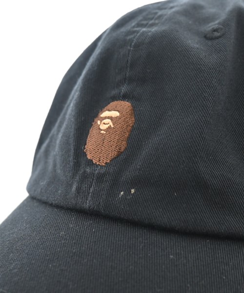 A BATHING APE（アベイシングエイプ）キャップ 黒 サイズ:F メンズ/2200664878122