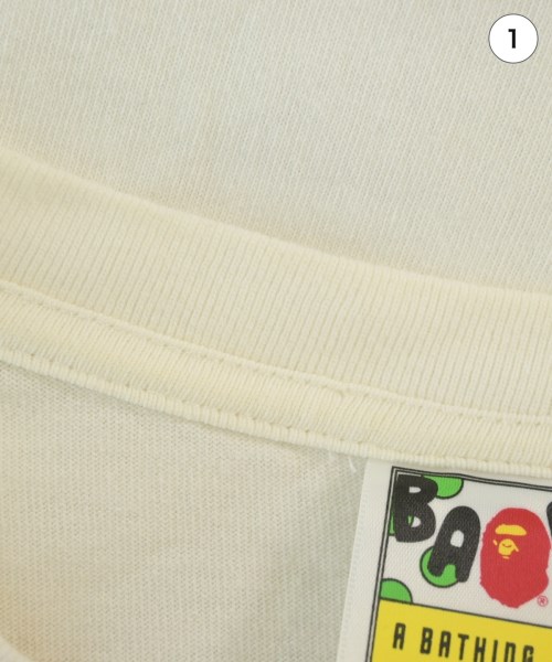 A BATHING APE（アベイシングエイプ）Tシャツ・カットソー 白 サイズ:M メンズ/2200671136062