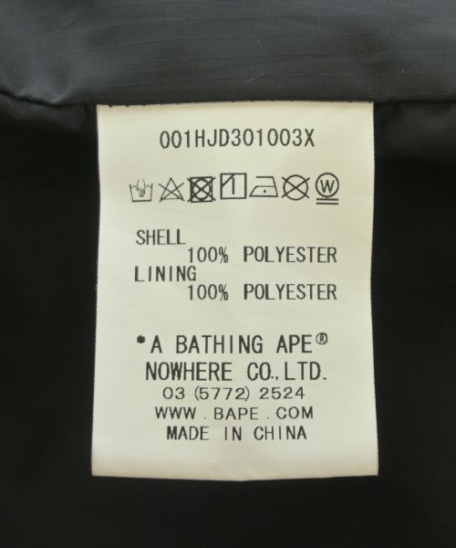 A BATHING APE（アベイシングエイプ）マウンテンパーカー 黒 サイズ:L メンズ/2200731057085