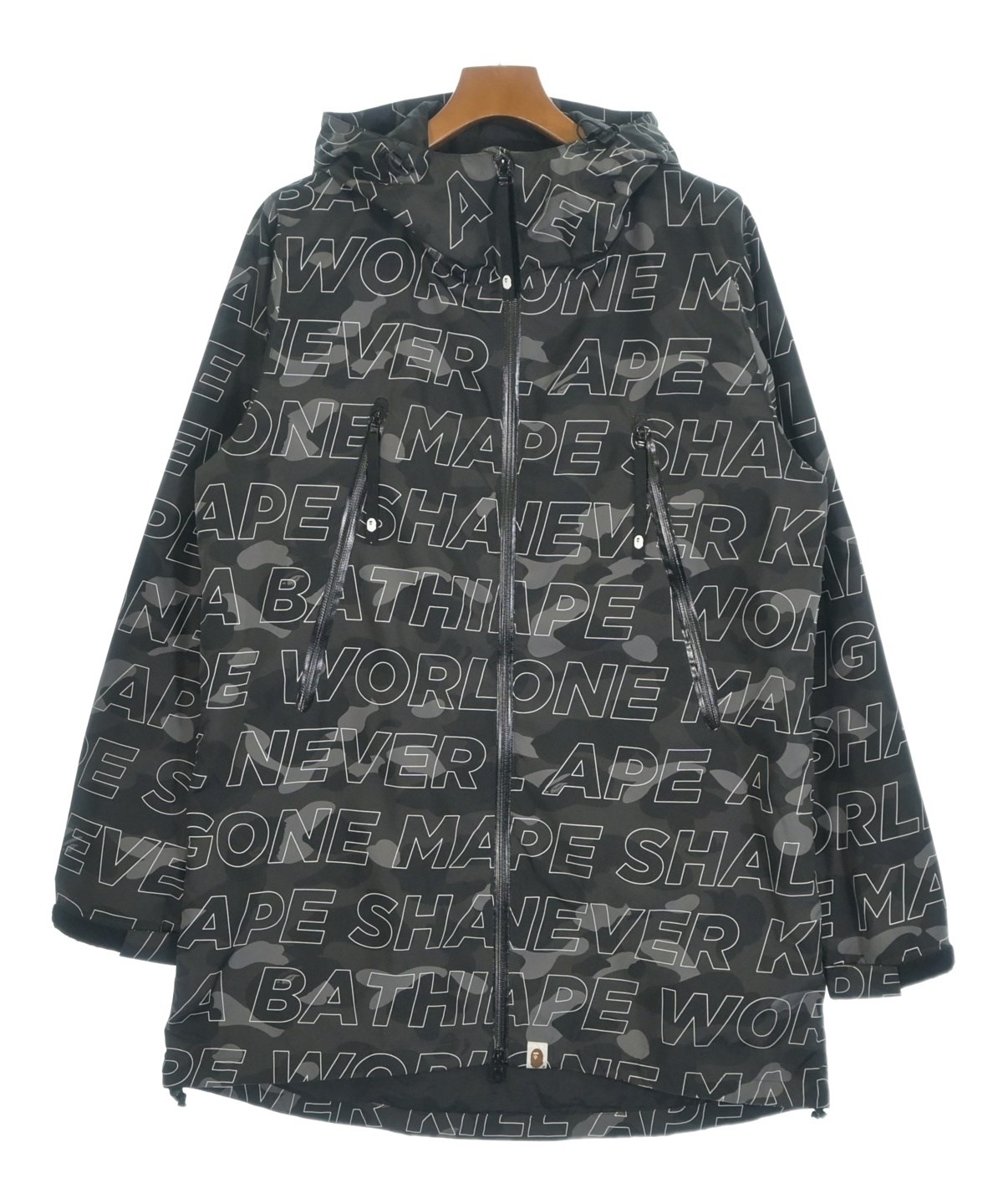 美品 A BATHING APE マウンテンパーカー L 17 s/s A BATHING APE（アベイシングエイプ）マウンテンパーカー 黒 サイズ:L