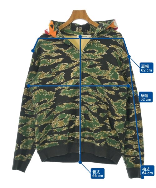 A BATHING APE（アベイシングエイプ）パーカー 茶 サイズ:M メンズ/2200731057108