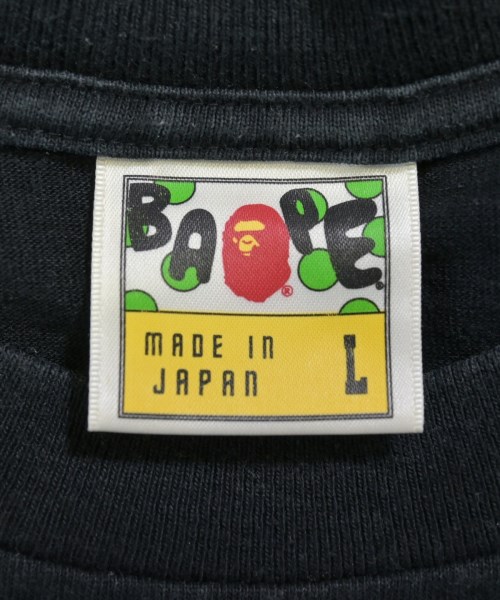 A BATHING APE（アベイシングエイプ）Tシャツ・カットソー 黒 サイズ:L メンズ/2200731057160