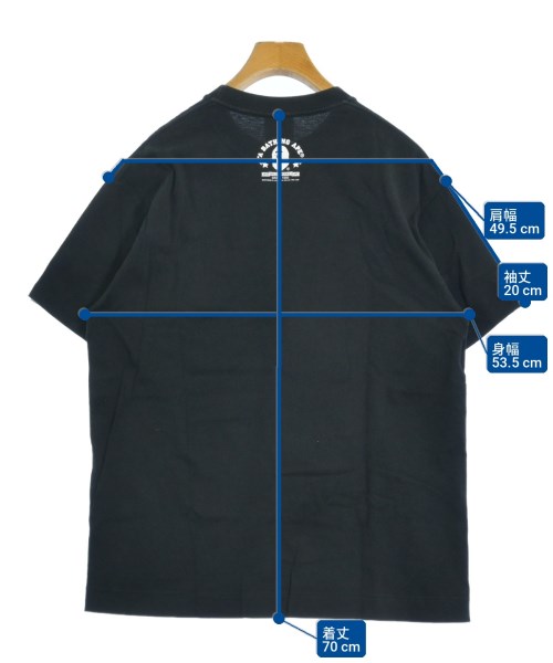 A BATHING APE（アベイシングエイプ）Tシャツ・カットソー 黒 サイズ:L メンズ/2200731057160