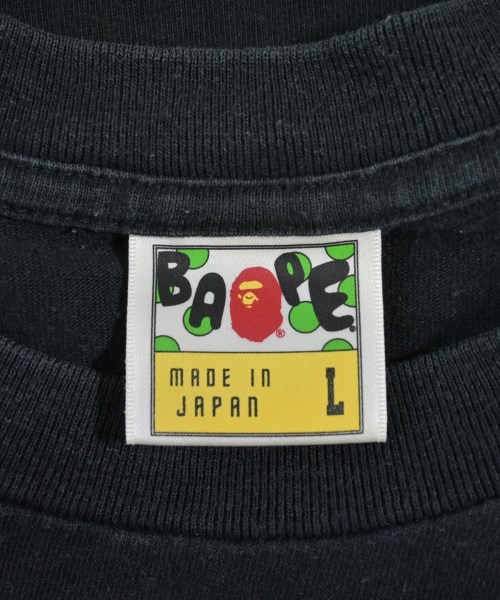 A BATHING APE（アベイシングエイプ）Tシャツ・カットソー 黒 サイズ:L メンズ/2200731057177