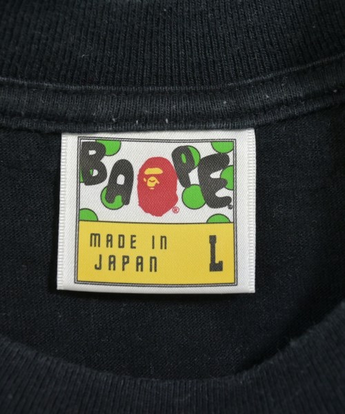A BATHING APE（アベイシングエイプ）Tシャツ・カットソー 黒 サイズ:L メンズ/2200731057191